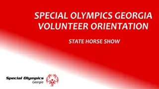 Special Olympics Georgia Volunteer Orientation State Horse Show