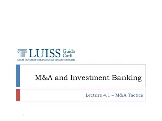 Hostile M&A Tactics and Approaches in Investment Banking