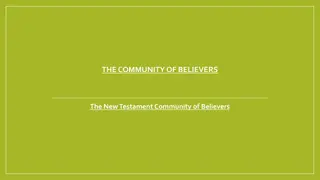 The New Testament Community of Believers: Acts 2:42-47 Recap