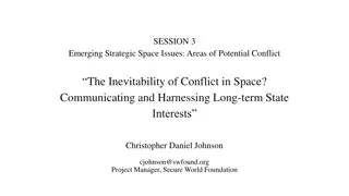 Managing Potential Conflict in Emerging Strategic Space Issues