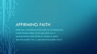 Faith and Community Life in the United Church of Christ