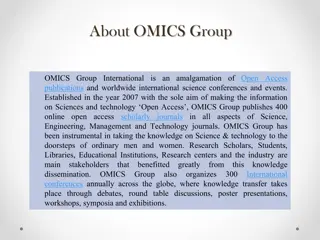 Advancing Science and Technology Worldwide with OMICS Group