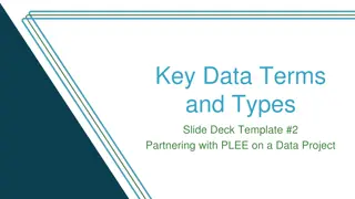 Partnering with PLEE on a Data Project Orientation Deck