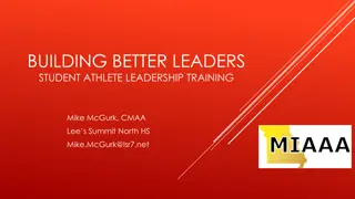 Building Better Leaders: Student-Athlete Leadership Training Program Overview