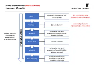 Structured Approach to STEM Module Delivery