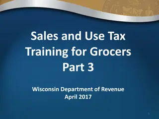 Sales and Use Tax for Grocers in Wisconsin