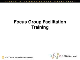 Focus Group Facilitation Training