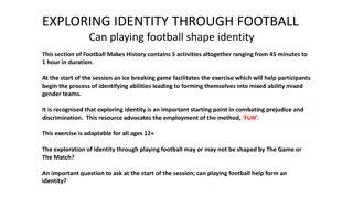 Exploring Identity Through Football Activities