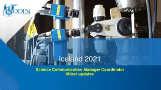 Iceland 2021 Science Communication Manager Coordinator Updates