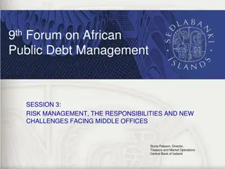 African Public Debt Management Forum: Risk Management and New Challenges