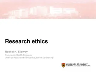 Research Ethics and Human Subjects Involvement