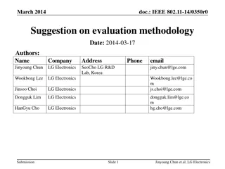 Evaluation Methodology for IEEE 802.11-14/0350r0 in March 2014