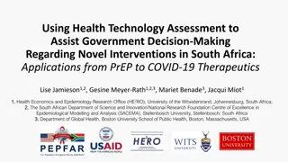 Enhancing Government Decision-Making with Health Technology Assessment in South Africa