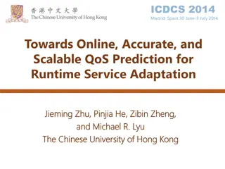 Scalable QoS Prediction for Service Adaptation in Service-Based Applications