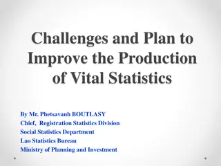 Challenges and Plan to Improve Vital Statistics by Mr. Phetsavanh BOUTLASY