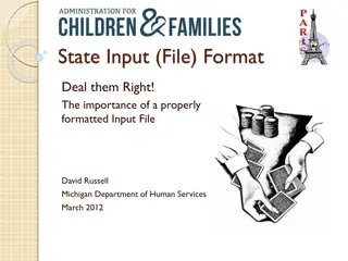 Importance of Properly Formatted Input Files for State Records Management