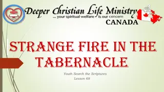 The Consequences of Offering Strange Fire in the Tabernacle