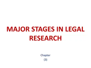 Three Major Stages in Legal Research Process