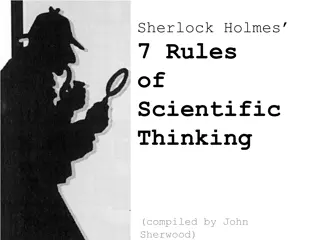 Sherlock Holmes' 7 Rules of Scientific Thinking