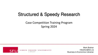 Structured & Speedy Research Case Competition Training Program - Spring 2024