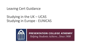 Guide to Studying in the UK and Europe: UCAS and EUNICAS Overview