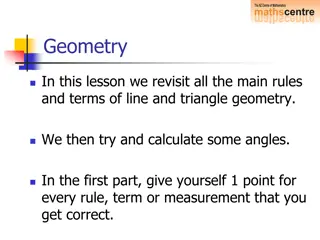 Mastering Line and Triangle Geometry: Rules and Angle Calculations