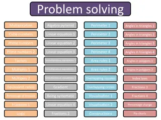 Math Problem-Solving Strategies for Various Mathematical Concepts