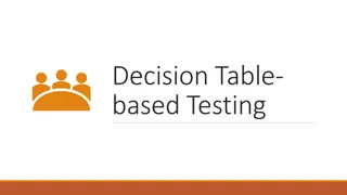 Understanding Decision Table-Based Testing