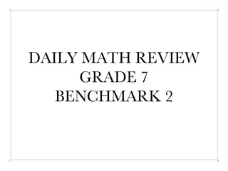 Grade 7 Math Review - Benchmark 2 Week 8-9