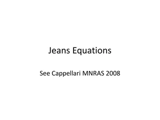 Jeans Equations in Stellar Dynamics