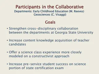 Cross-Disciplinary Collaboration in Science Education at Georgia State University