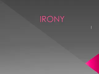 Irony: Verbal, Dramatic, and Situational Examples