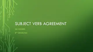 A Guide to Subject-Verb Agreement Basics