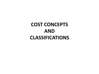 Cost Concepts and Classifications for Effective Management