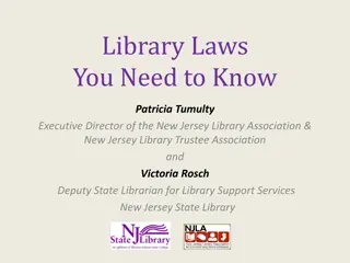 Essential Laws and Guidelines for Library Directors and Trustees in New Jersey