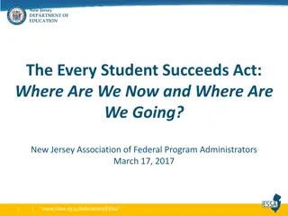 New Jersey Department of Education: ESSA State Plan Updates