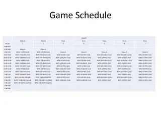 Boys Soccer Tournament Schedule and Team Roster