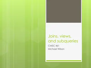 Understanding Joins, Views, and Subqueries in SQL