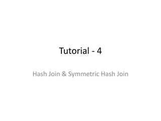 Hash Joins and Symmetric Hash Joins in Database Queries