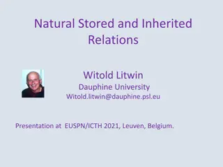 Stored and Inherited Relations in Relational Databases