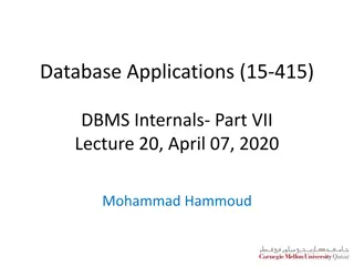 Understanding Join Algorithms in Database Systems