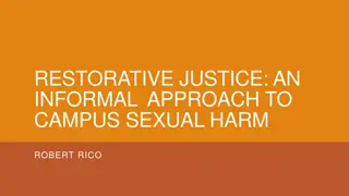 Exploring Restorative Justice in Addressing Campus Sexual Harm