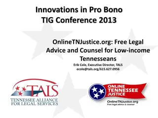 OnlineTNJustice.org: Expanding Pro Bono Opportunities in Tennessee