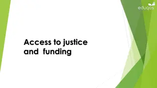 Legal Aid and Access to Justice