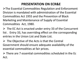 Essential Commodities Regulation & Enforcement Division