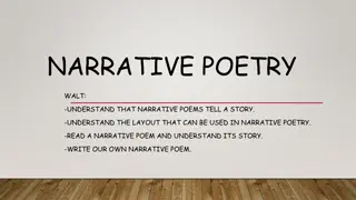 Dive into Narrative Poetry