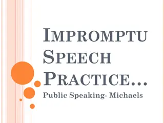 Impromptu Speech Practice: Engage in Fun Public Speaking Activities