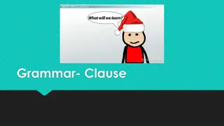 Grammar: Clauses in Sentences