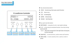 Key Functionality Guide for Industrial Machinery