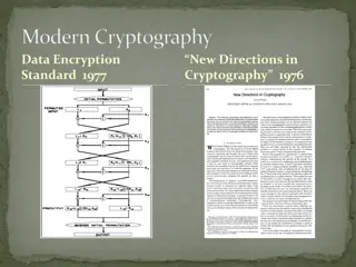 Overview of Modern Cryptography and Data Encryption Standard (DES)